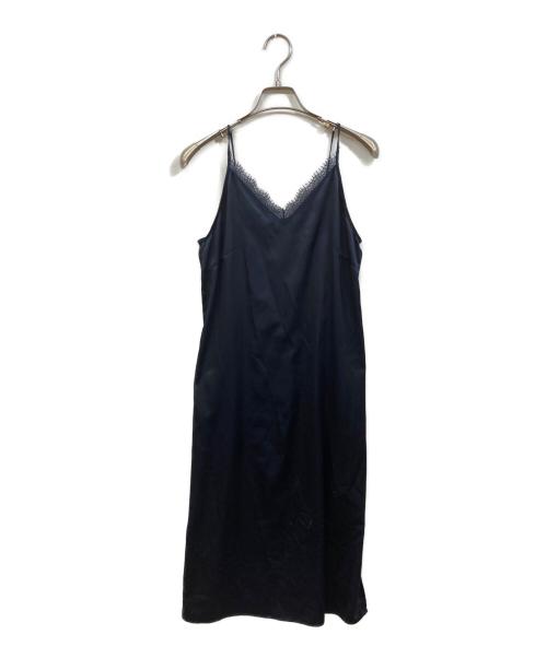 FRAY ID（フレイ アイディー）FRAY ID (フレイ アイディー) ミリタリーコンビプリーツワンピース ネイビー サイズ:SIZE 0の古着・服飾アイテム
