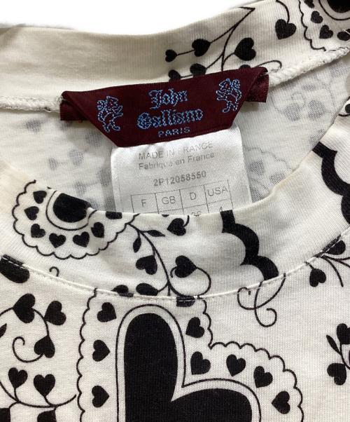 JOHN GALLIANO（ジョンガリアーノ）JOHN GALLIANO (ジョンガリアーノ) ノースリーブカットソー ホワイト サイズ:38の古着・服飾アイテム