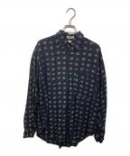GOOUCHグーチ）の古着「総柄シャツ」｜ブラック