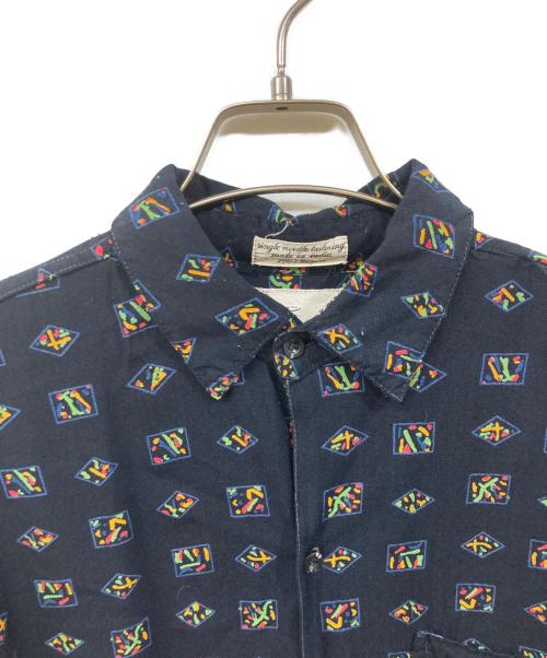 GOOUCH（グーチ）GOOUCH (グーチ) 総柄シャツ ブラック サイズ:	SIZE Sの古着・服飾アイテム