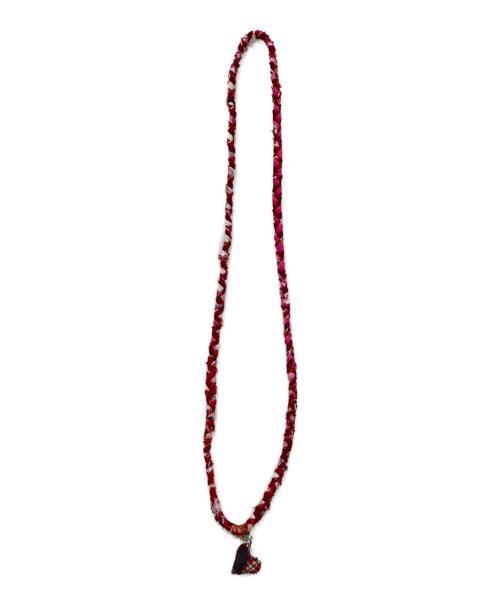 Porter Classic（ポータークラシック）Porter Classic (ポータークラシック) HAND WORK NECKLACE W/CHARM レッドの古着・服飾アイテム