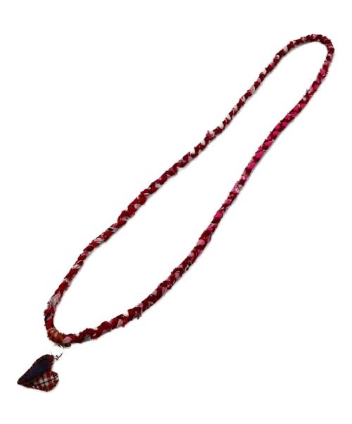 Porter Classic（ポータークラシック）Porter Classic (ポータークラシック) HAND WORK NECKLACE W/CHARM レッドの古着・服飾アイテム