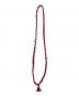 Porter Classic (ポータークラシック) HAND WORK NECKLACE W/CHARM レッド：6000円