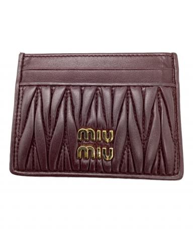 中古・古着通販】MIU MIU (ミュウミュウ) マテラッセレザー カード