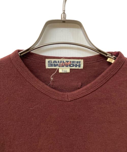 GAULTIER HOMME objet（ゴルチエオムオブジェ）GAULTIER HOMME objet (ゴルチエオムオブジェ) Vネックニット ブラウン サイズ:	SIZE Freeの古着・服飾アイテム