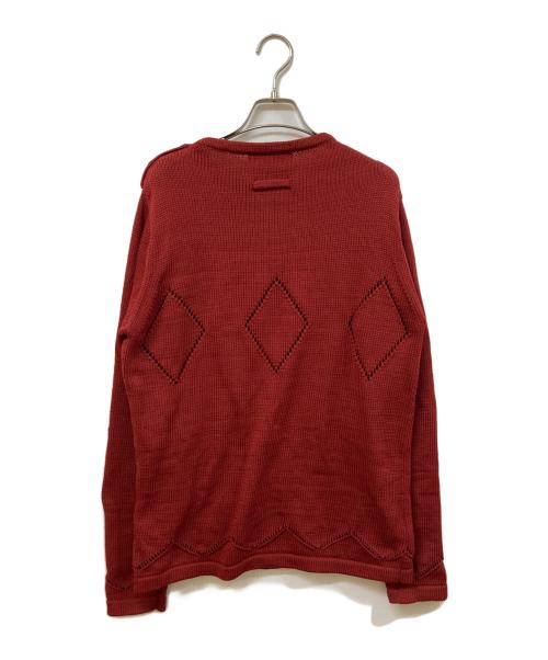 GAULTIER HOMME objet（ゴルチエオムオブジェ）GAULTIER HOMME objet (ゴルチエオムオブジェ) アーガイルデザインニット レッド サイズ:	SIZE Freeの古着・服飾アイテム