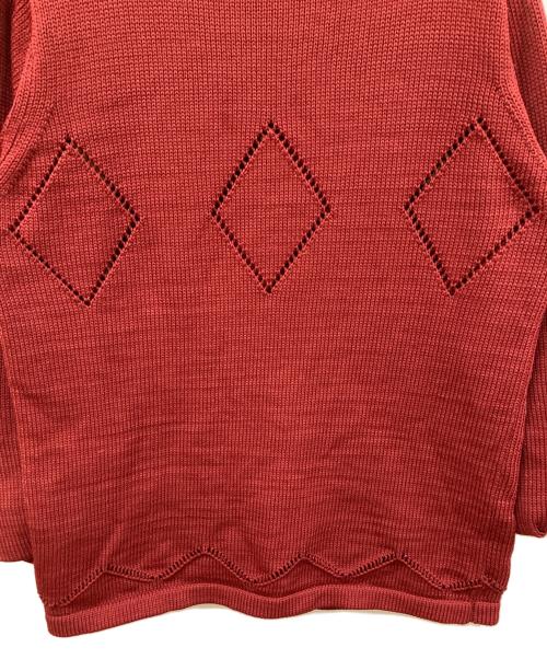 GAULTIER HOMME objet（ゴルチエオムオブジェ）GAULTIER HOMME objet (ゴルチエオムオブジェ) アーガイルデザインニット レッド サイズ:	SIZE Freeの古着・服飾アイテム