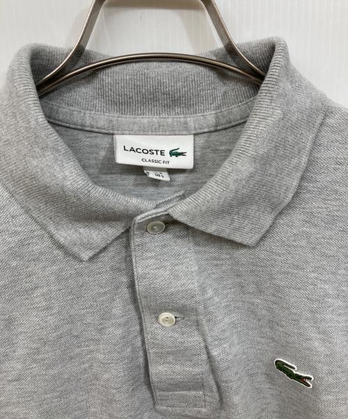 LACOSTE（ラコステ）LACOSTE (ラコステ) ポロシャツ グレー サイズ:SIZE Lの古着・服飾アイテム