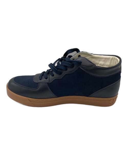 Sangacio（サンガッチョ）SANGACIO (サンガッチョ) ミッドカットスニーカー ネイビー サイズ:	SIZE 26.5cmの古着・服飾アイテム