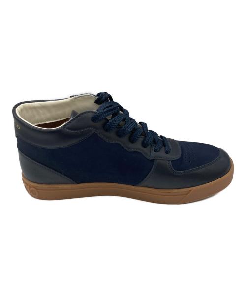 Sangacio（サンガッチョ）SANGACIO (サンガッチョ) ミッドカットスニーカー ネイビー サイズ:	SIZE 26.5cmの古着・服飾アイテム