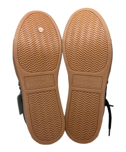 Sangacio（サンガッチョ）SANGACIO (サンガッチョ) ミッドカットスニーカー ネイビー サイズ:	SIZE 26.5cmの古着・服飾アイテム