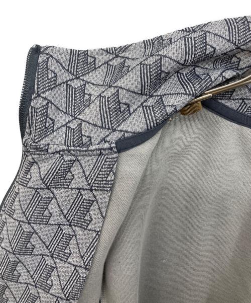 LACOSTE（ラコステ）LACOSTE (ラコステ) モノグラムジャカードトラックジャケット グレー サイズ:SIZE 4の古着・服飾アイテム