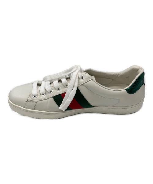 GUCCI（グッチ）GUCCI (グッチ) エース エンブロイダリー ビースニーカー ホワイト サイズ:	SIZE 6の古着・服飾アイテム