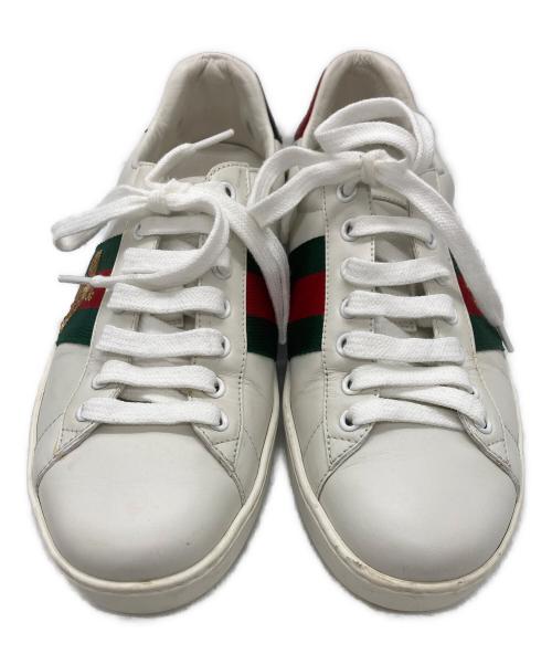 GUCCI（グッチ）GUCCI (グッチ) エース エンブロイダリー ビースニーカー ホワイト サイズ:	SIZE 6の古着・服飾アイテム