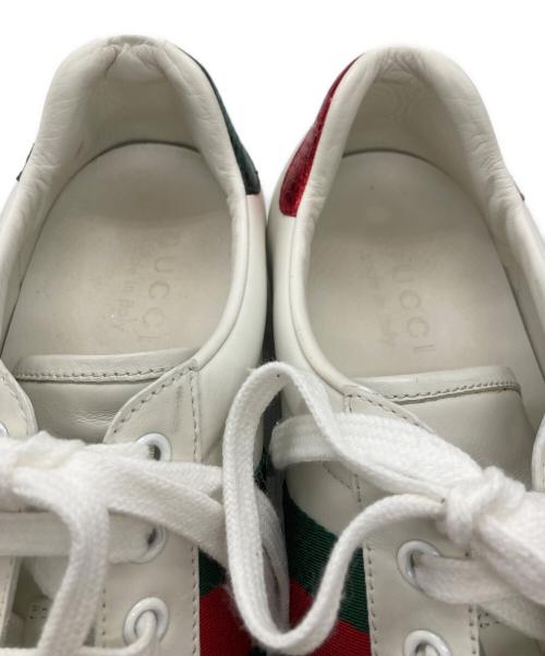 GUCCI（グッチ）GUCCI (グッチ) エース エンブロイダリー ビースニーカー ホワイト サイズ:	SIZE 6の古着・服飾アイテム