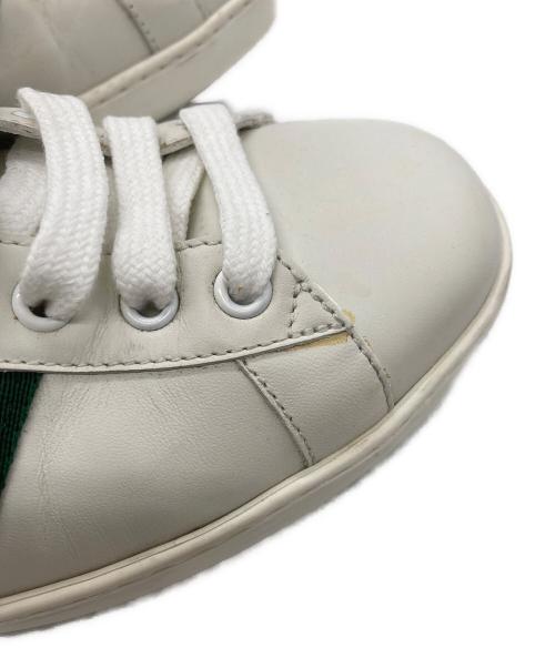 GUCCI（グッチ）GUCCI (グッチ) エース エンブロイダリー ビースニーカー ホワイト サイズ:	SIZE 6の古着・服飾アイテム