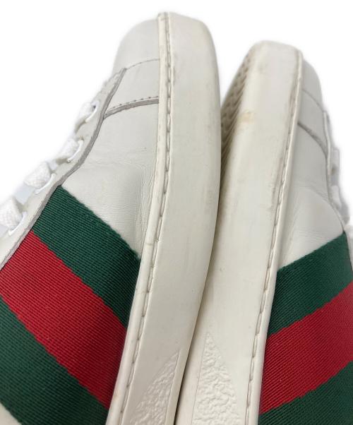 GUCCI（グッチ）GUCCI (グッチ) エース エンブロイダリー ビースニーカー ホワイト サイズ:	SIZE 6の古着・服飾アイテム