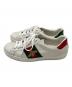 GUCCI (グッチ) エース エンブロイダリー ビースニーカー ホワイト サイズ:	SIZE 6：17000円
