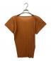 ISSEY MIYAKE（イッセイミヤケ）の古着「プリーツカットソー」｜オレンジ