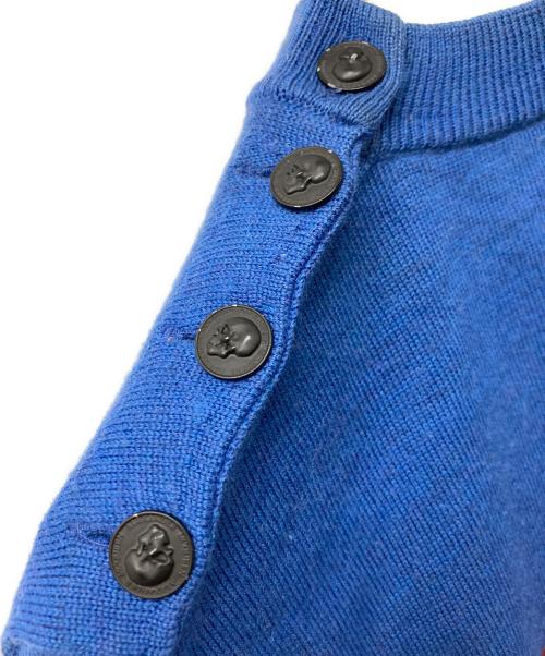 ALEXANDER McQUEEN（アレキサンダーマックイーン）ALEXANDER McQUEEN (アレキサンダーマックイーン) スカルニット ネイビー サイズ:XSの古着・服飾アイテム