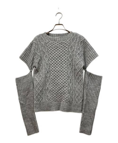 RANDEBOO（ランデブー）RANDEBOO (ランデブー) Charm cut vintage knit ニット グレー サイズ:Freeの古着・服飾アイテム
