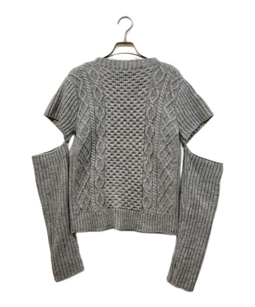 RANDEBOO（ランデブー）RANDEBOO (ランデブー) Charm cut vintage knit ニット グレー サイズ:Freeの古着・服飾アイテム
