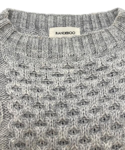 RANDEBOO（ランデブー）RANDEBOO (ランデブー) Charm cut vintage knit ニット グレー サイズ:Freeの古着・服飾アイテム