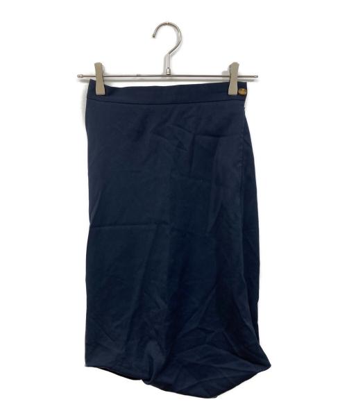 Vivienne Westwood RED LABEL（ヴィヴィアンウエストウッドレッドレーベル）Vivienne Westwood RED LABEL (ヴィヴィアンウエストウッドレッドレーベル) オーブボタンスカート ネイビー サイズ:	SIZE 38の古着・服飾アイテム