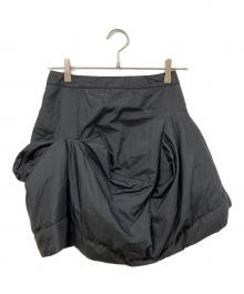 Vivienne Westwood RED LABEL（ヴィヴィアンウエストウッドレッドレーベル）の古着「超立体裁断中綿ボンバーミニスカート」｜ネイビー