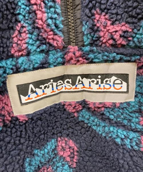 ARIES（アリーズ）ARIES (アリーズ) Paisley Half Zip Fleece ネイビー サイズ:Sの古着・服飾アイテム