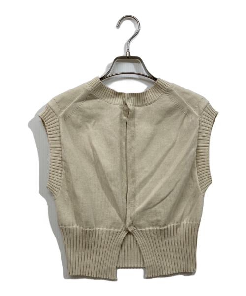 AURALEE（オーラリー）AURALEE (オーラリー) コットンニットベスト ベージュ サイズ:	SIZE 1の古着・服飾アイテム