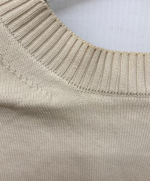 AURALEE（オーラリー）AURALEE (オーラリー) コットンニットベスト ベージュ サイズ:	SIZE 1の古着・服飾アイテム