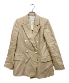 UNITED ARROWS TOKYO（ユナイテッドアローズトウキョウ）の古着「リネンダブルブレスト ジャケット」｜ベージュ