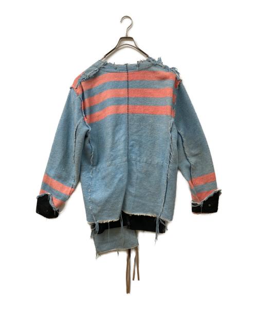 MINUS（マイナス）MINUS (マイナス) カットオフジップカーディガン スカイブルー サイズ:2の古着・服飾アイテム