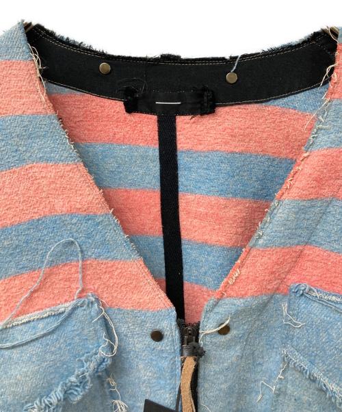 MINUS（マイナス）MINUS (マイナス) カットオフジップカーディガン スカイブルー サイズ:2の古着・服飾アイテム