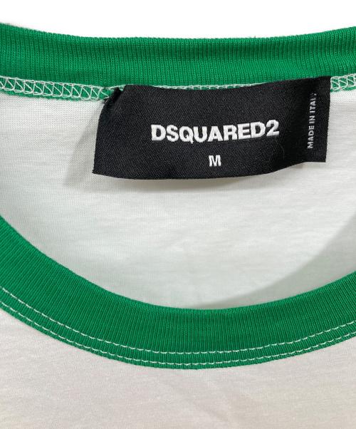 DSQUARED2（ディースクエアード）DSQUARED2 (ディースクエアード) JAMAICAリンガーTシャツ ホワイト サイズ:	SIZE Mの古着・服飾アイテム