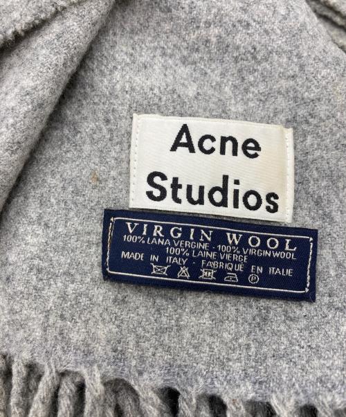Acne studios（アクネ ストゥディオズ）ACNE STUDIOS (アクネ ストゥディオズ) 大判ストール グレーの古着・服飾アイテム