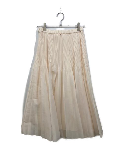 Diagram（ダイアグラム）Diagram (ダイアグラム) オーガンジープリーツスカート ベージュ サイズ:	SIZE 36の古着・服飾アイテム