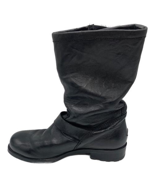 JIMMY CHOO（ジミーチュウ）JIMMY CHOO (ジミーチュウ) バイカー ミッド ブラック サイズ:SIZE 37 1/2の古着・服飾アイテム