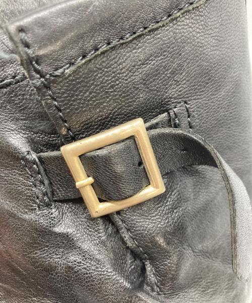 JIMMY CHOO（ジミーチュウ）JIMMY CHOO (ジミーチュウ) バイカー ミッド ブラック サイズ:SIZE 37 1/2の古着・服飾アイテム