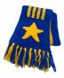 RICE NINE TEN（ライスナインテン）の古着「HAND KNITTED CROCHET SCARF」｜ブルー
