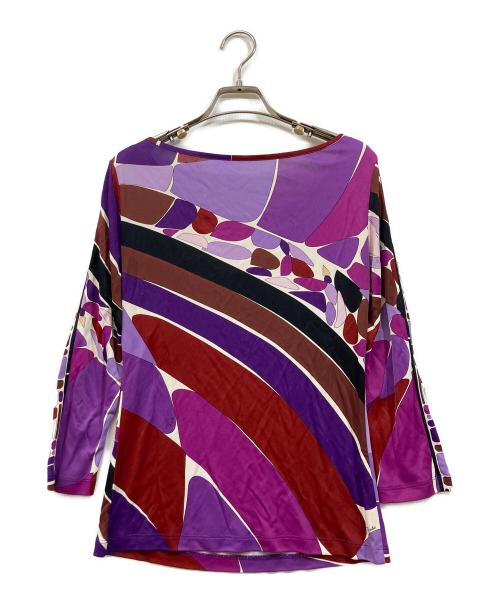 Emilio Pucci（エミリオ プッチ）Emilio Pucci (エミリオ プッチ) 総柄カットソー マルチカラー サイズ:36の古着・服飾アイテム