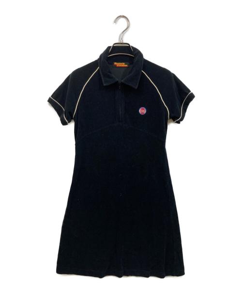 Hysteric Glamour（ヒステリックグラマー）Hysteric Glamour (ヒステリックグラマー) ハーフジップワンピース ブラック サイズ:Freeの古着・服飾アイテム
