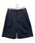 stussy（ステューシー）の古着「VOLUME PLEATED SHORT STRIPE」｜ブラック