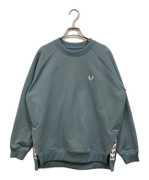 FRED PERRY（フレッドペリー）FRED PERRY (フレッドペリー) TAPED CREW NECK SWEATSHIRT 黄緑 サイズ:	SIZE XSの古着・服飾アイテム