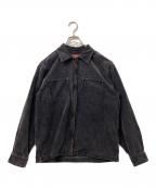 SUPREMEシュプリーム）の古着「Washed Corduroy Zip Up Shirts」｜ブラック