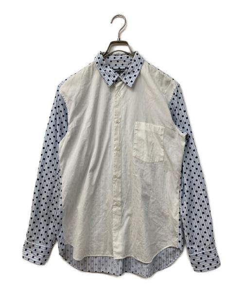 COMME des GARCONS HOMME DEUX（コムデギャルソン オム ドゥ）COMME des GARCONS HOMME DEUX (コムデギャルソン オム ドゥ) シャツ ホワイト×ブルー サイズ:Mの古着・服飾アイテム