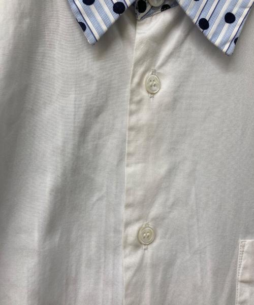 COMME des GARCONS HOMME DEUX（コムデギャルソン オム ドゥ）COMME des GARCONS HOMME DEUX (コムデギャルソン オム ドゥ) シャツ ホワイト×ブルー サイズ:Mの古着・服飾アイテム