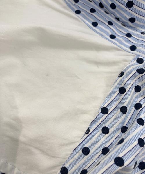 COMME des GARCONS HOMME DEUX（コムデギャルソン オム ドゥ）COMME des GARCONS HOMME DEUX (コムデギャルソン オム ドゥ) シャツ ホワイト×ブルー サイズ:Mの古着・服飾アイテム