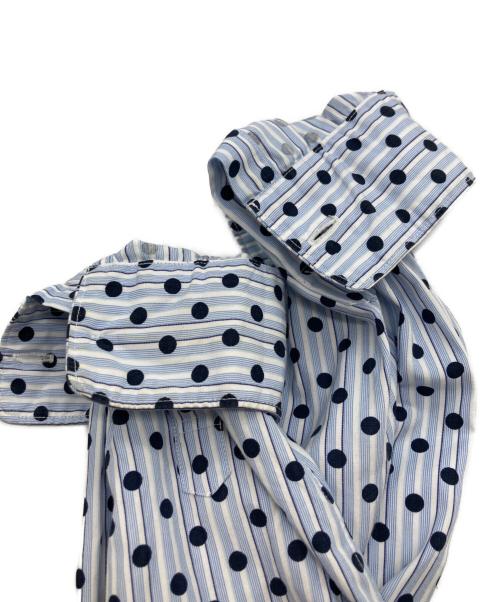 COMME des GARCONS HOMME DEUX（コムデギャルソン オム ドゥ）COMME des GARCONS HOMME DEUX (コムデギャルソン オム ドゥ) シャツ ホワイト×ブルー サイズ:Mの古着・服飾アイテム